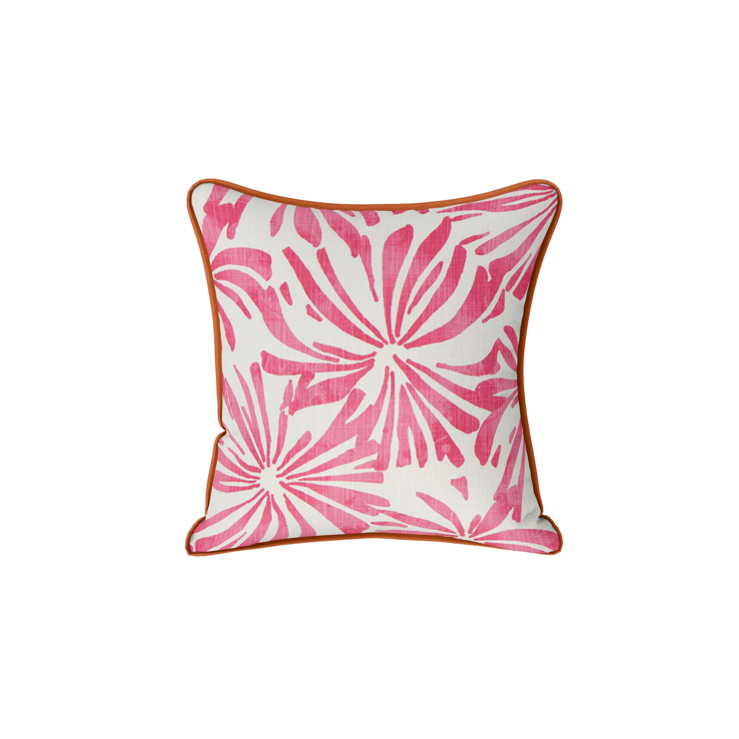 Hot Pink Abstract Floral Pillow Cover