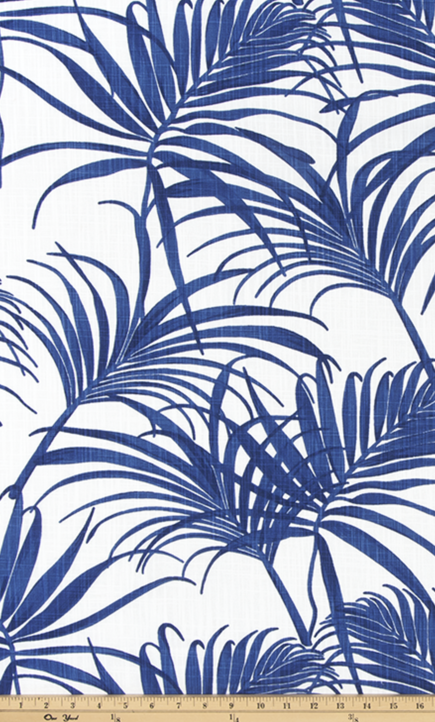 Cobalt Blue Tropical Table Runner