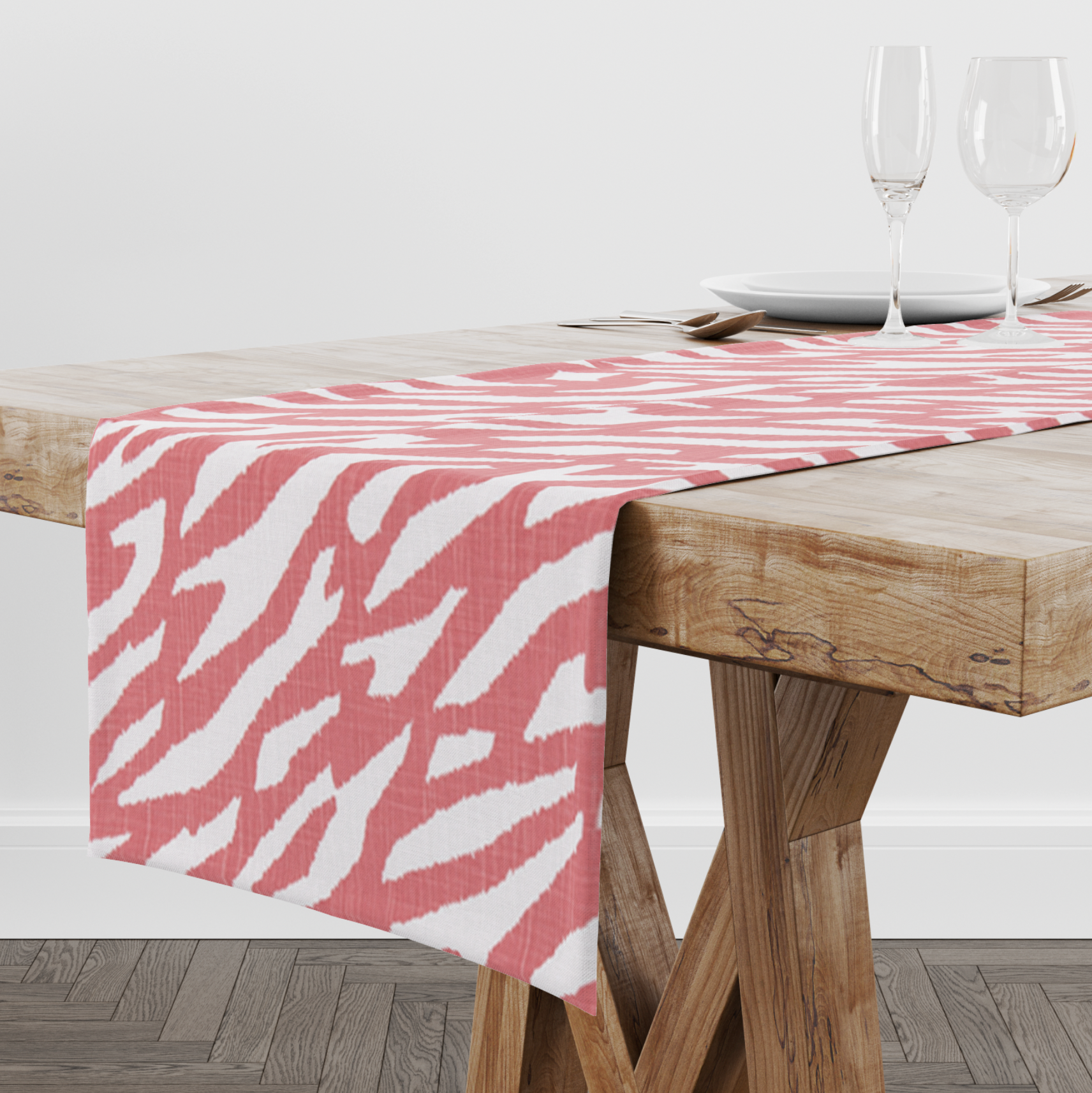 Zebra best sale table runner