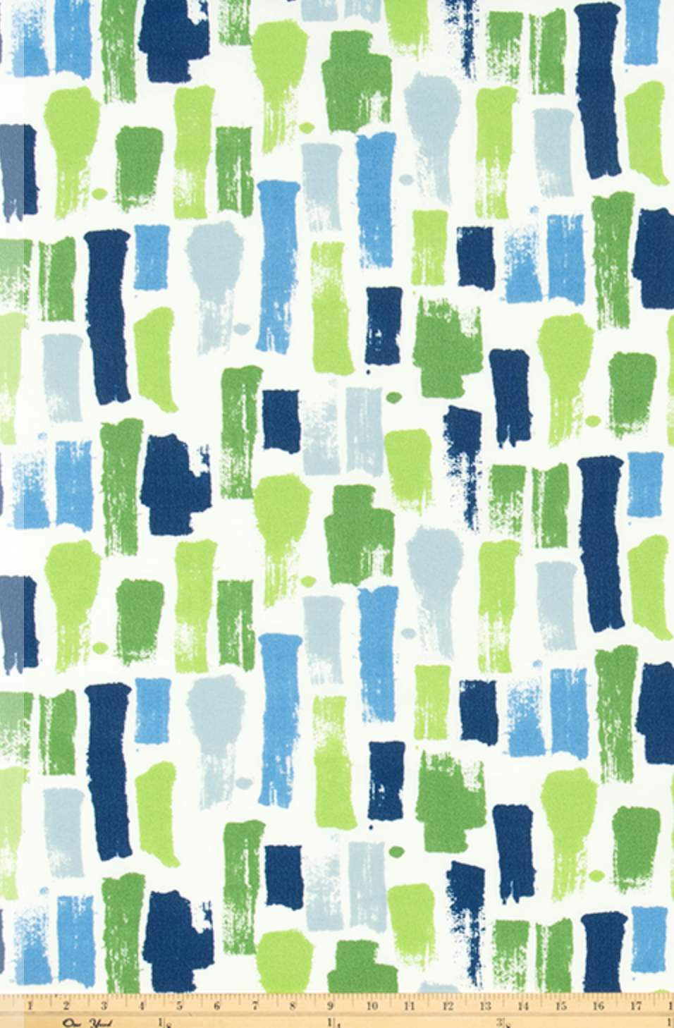 Blue Green Abstract Outdoor Pillow Cover