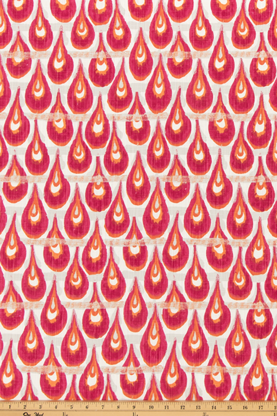 Hot Pink Abstract Raindrop Pillow Cover