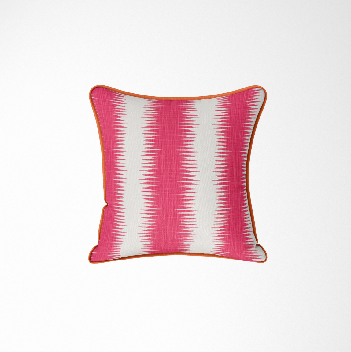Hot Pink Abstract Stripe Pillow Cover