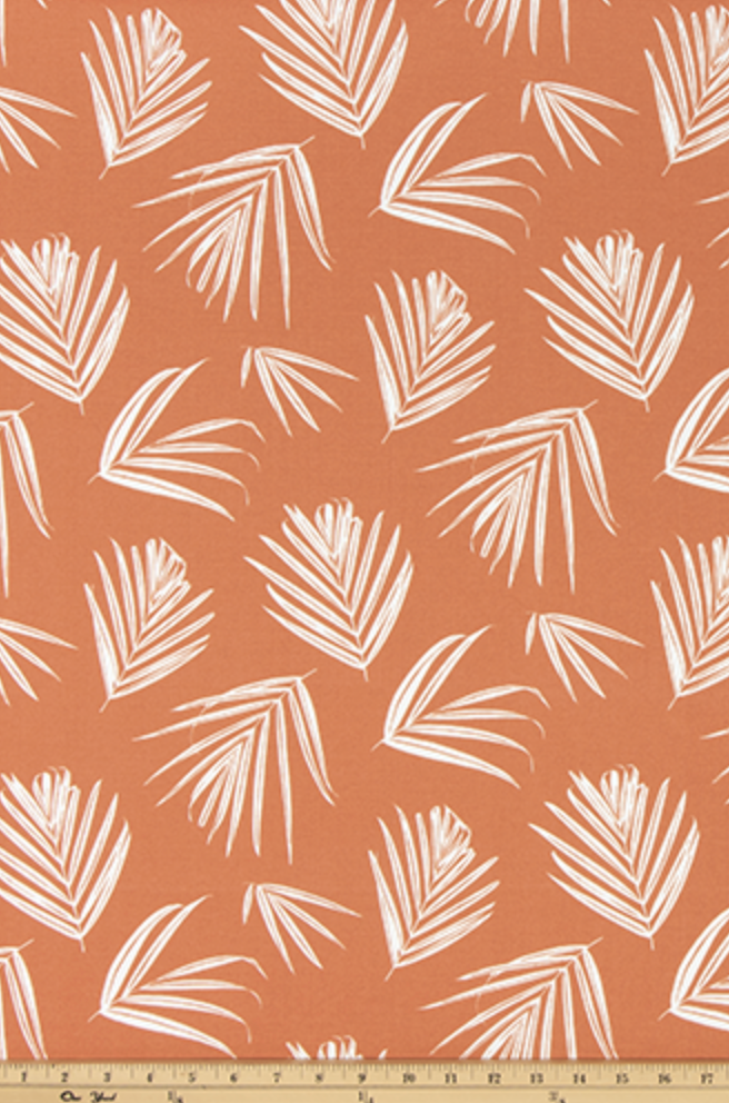 Terra-cotta Orange Tropical Bohemian Pillow Cover