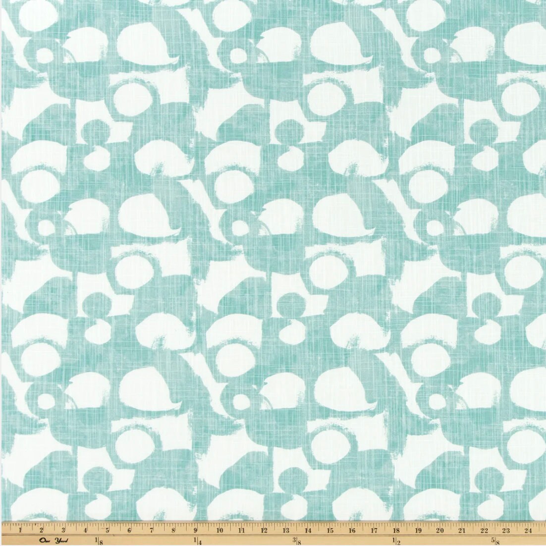 Aqua Abstract Bubble Table Runner