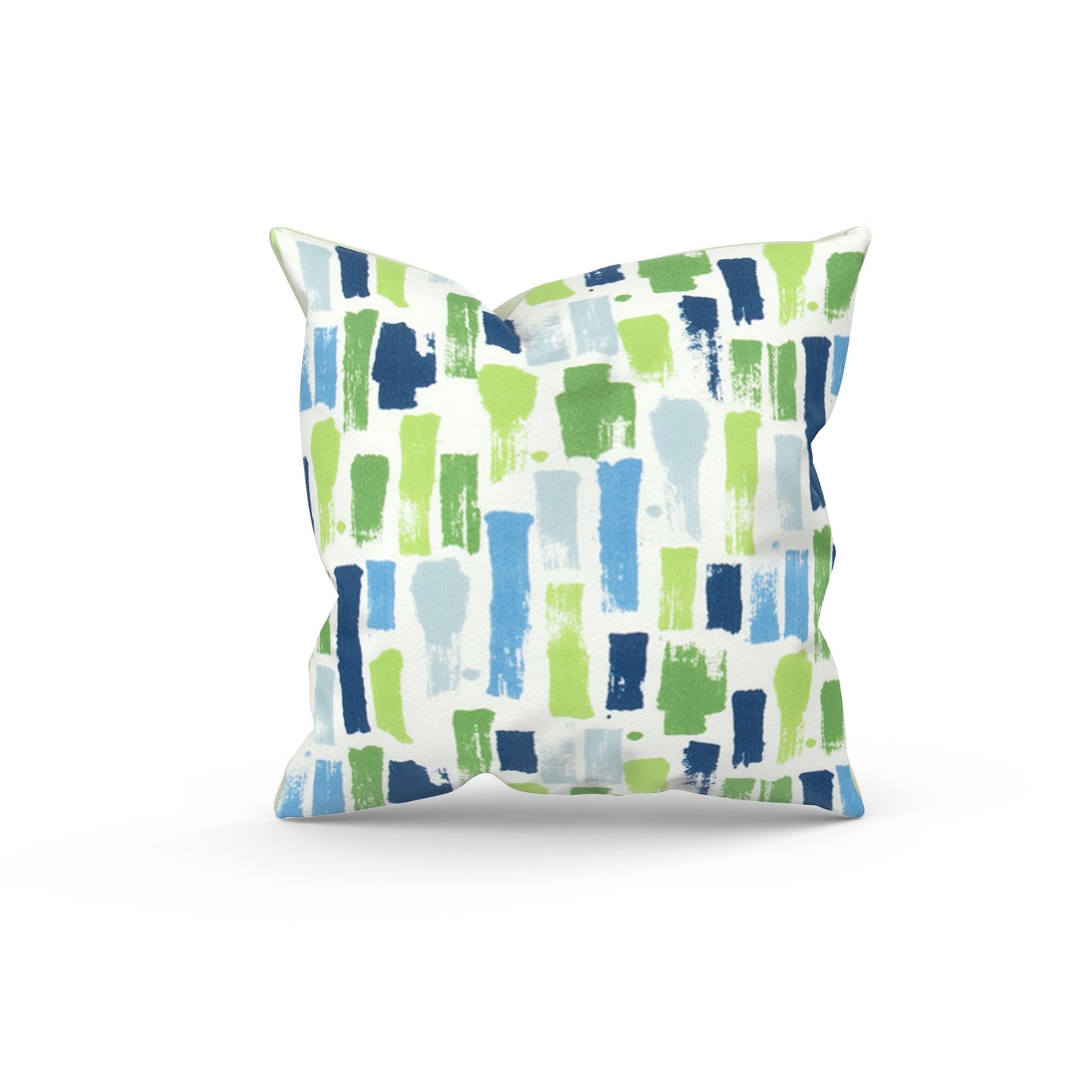 Blue Green Abstract Outdoor Pillow Cover