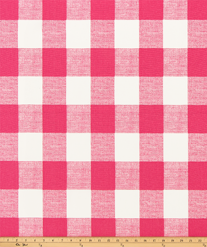 Hot Pink Buffalo Check Drapes