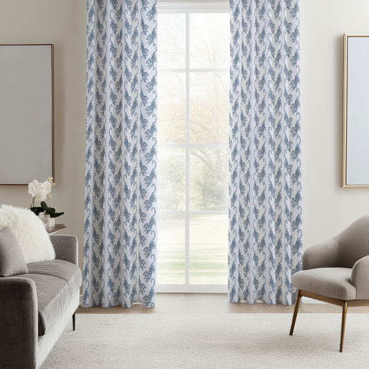 Exotic Blue Tiger Curtain Panels