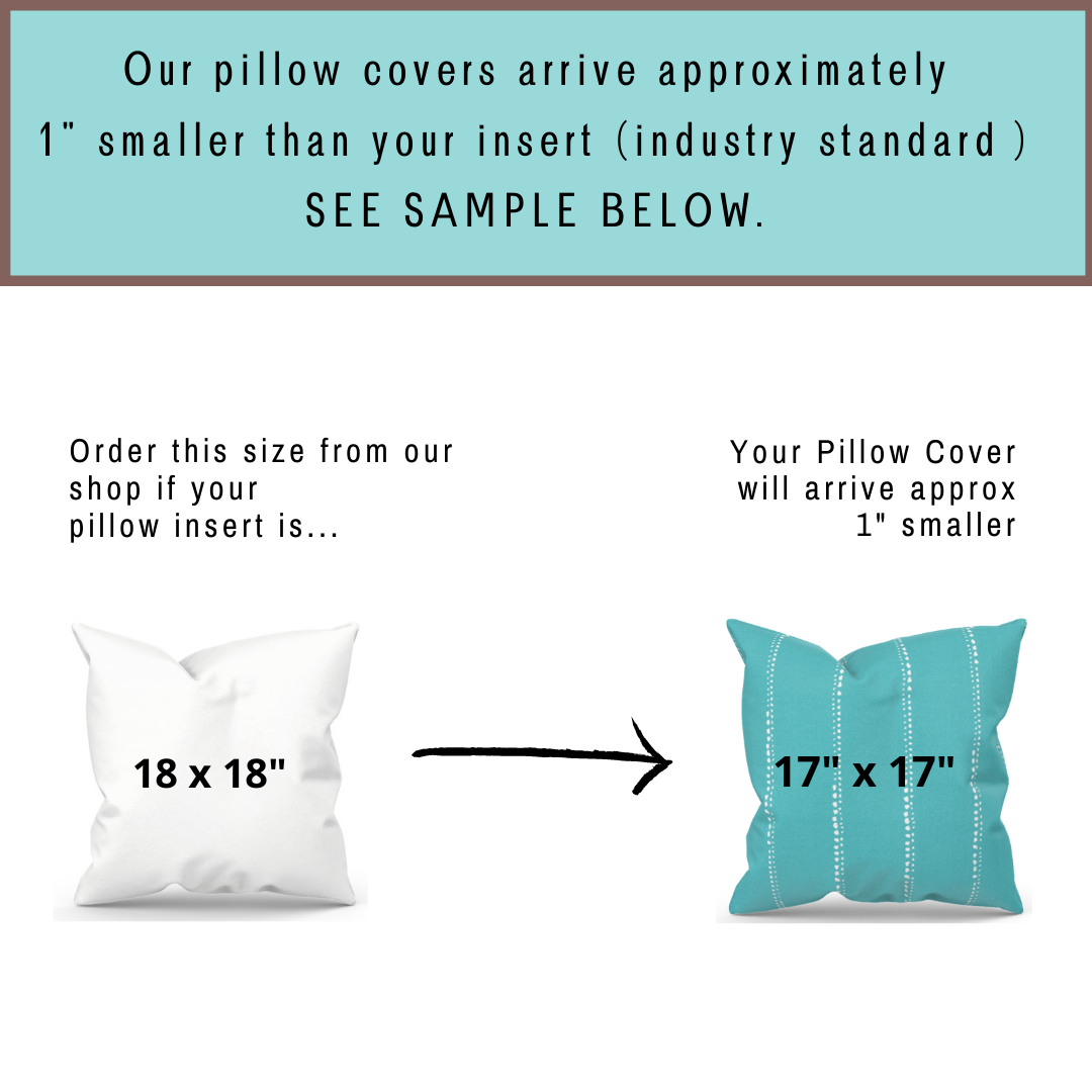 Blue Green Gate Inspired Outdoor Pillow Cover