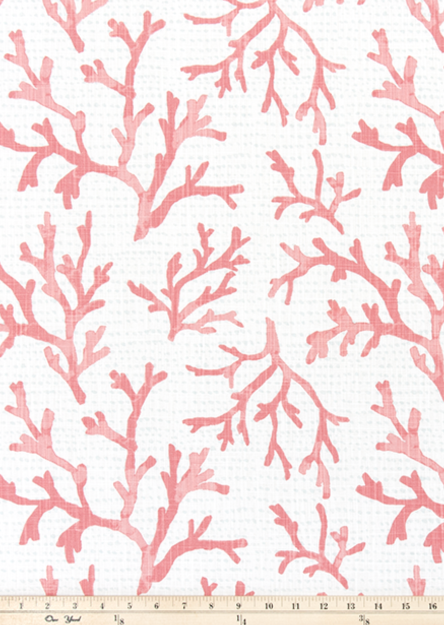 Pink and White Coral Table Runner