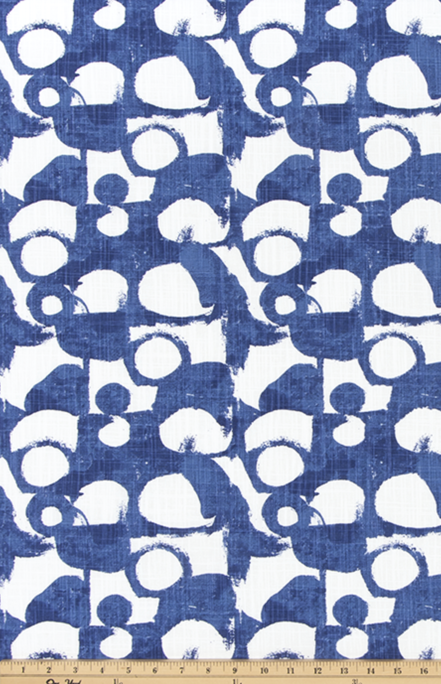 Cobalt Blue Abstract Bubble Water Table Runner