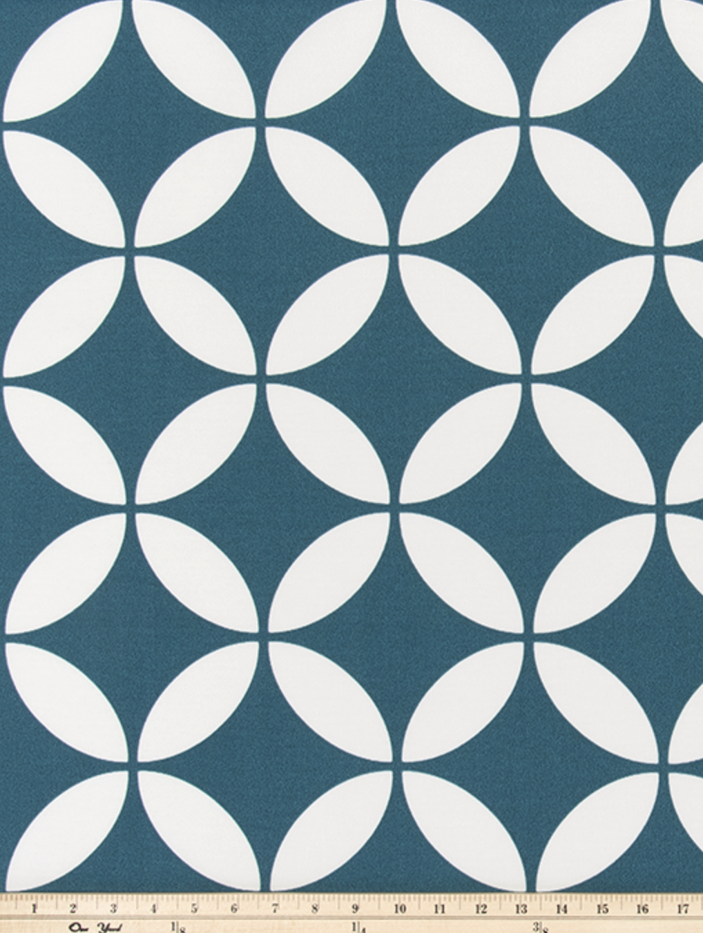 Teal Geometric Outdoor Pillow Cover