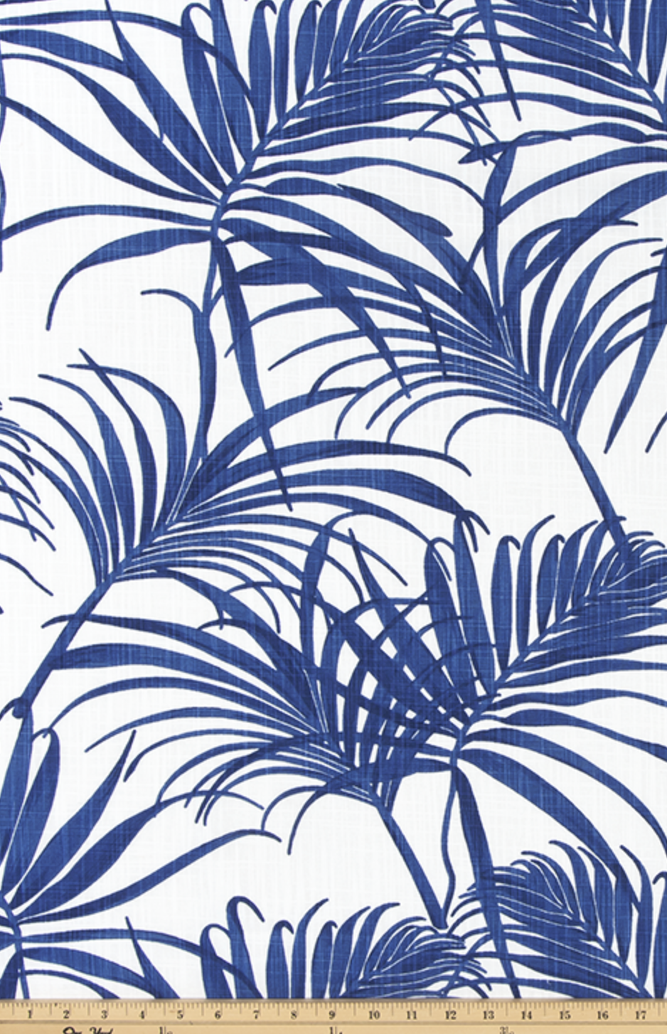 Cobalt Blue Tropical Pillow Cover