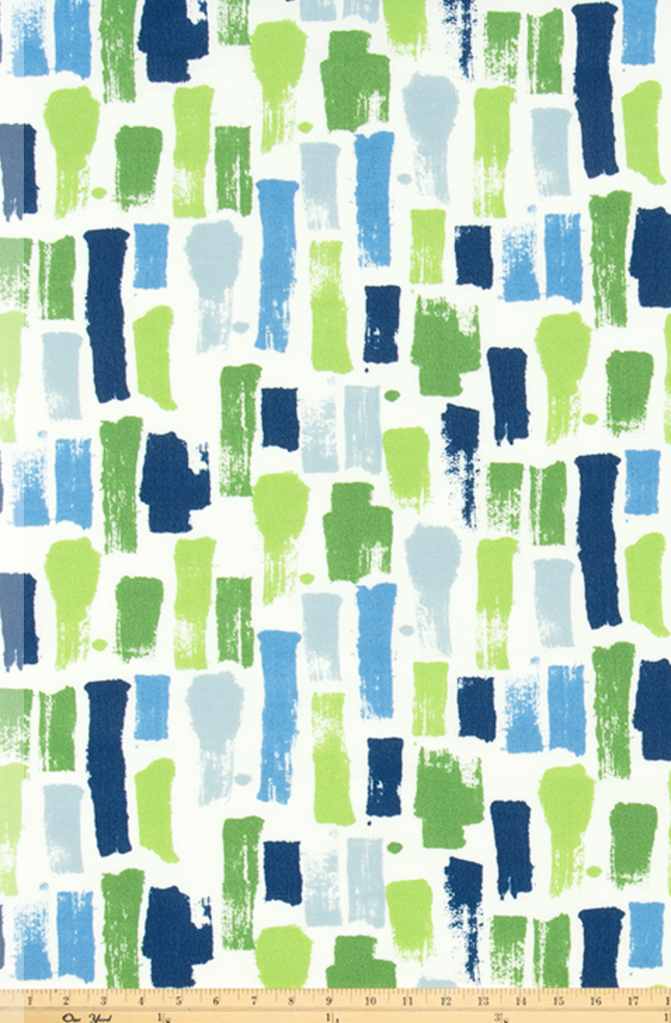 Blue Green Abstract Outdoor  Pillow Cover