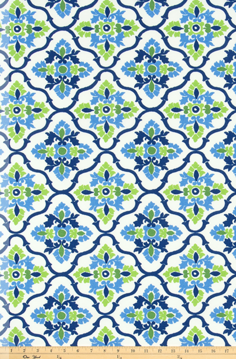 Blue Green Gate Inspired Outdoor Pillow Cover