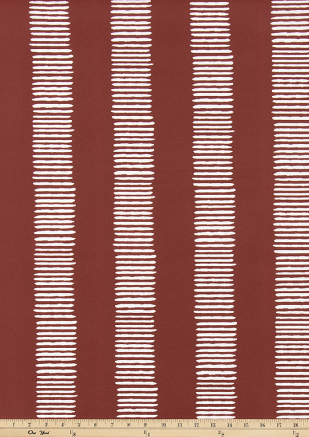 Dark Red Abstract Striped Outdoor Pillow Cover