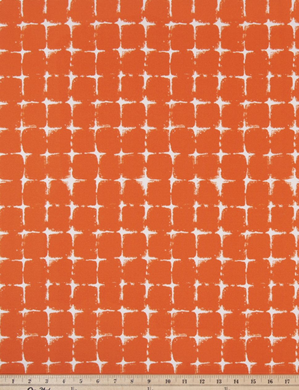 Orange Abstract Cross Outdoor Pillow Cover