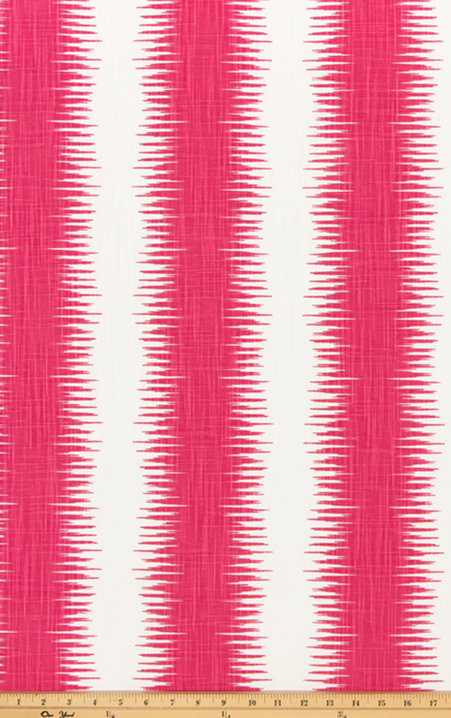 Fuchsia Pink Abstract Striped Pillow Cover