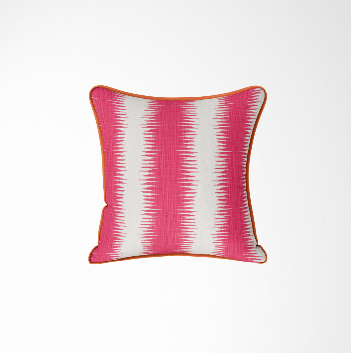 Fuchsia Pink Abstract Striped Pillow Cover