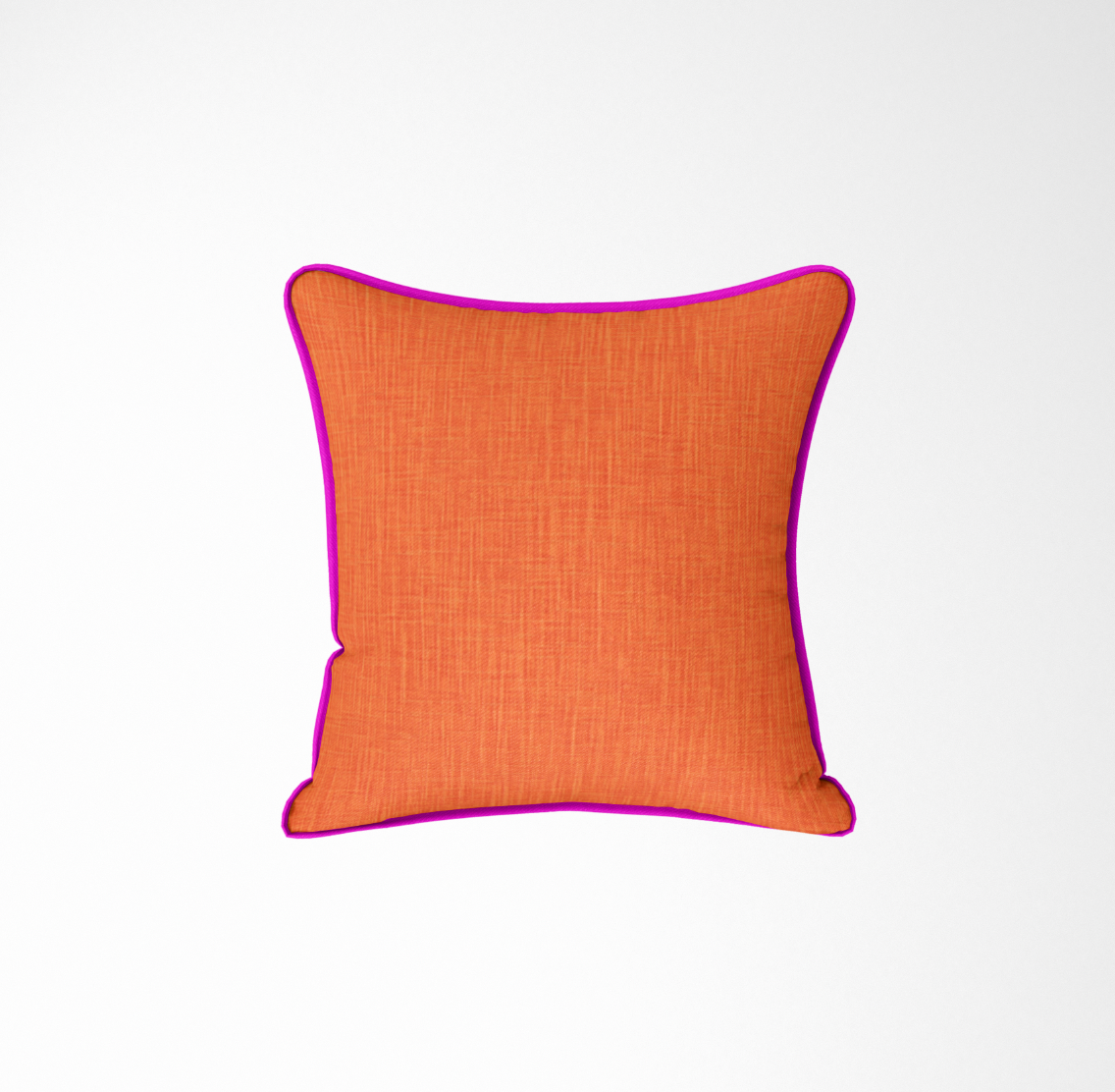 Solid Bright Orange Pillow Cover