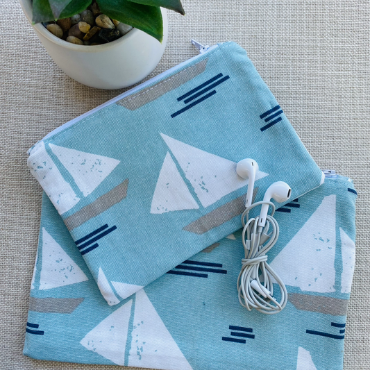 "Hali" Flat Zipper Pouch for Sailing Lovers