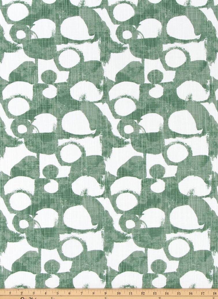 Green Watercolor Bubble Table Runner