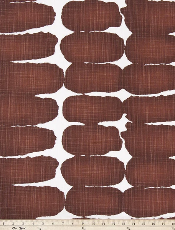 Burnt Red Shibori Patterned Table Runner