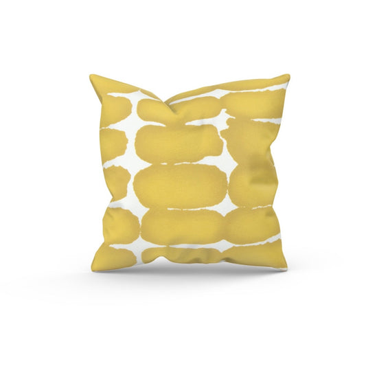 Yellow Shibori Outdoor Pillow Cover