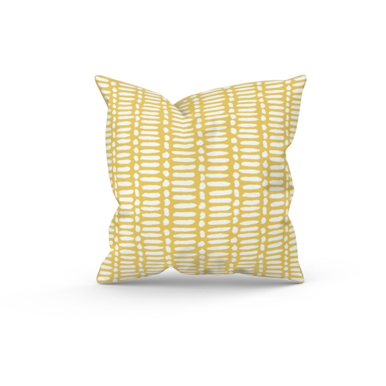 Yellow Abstract Stripe Outdoor Pillow Cover