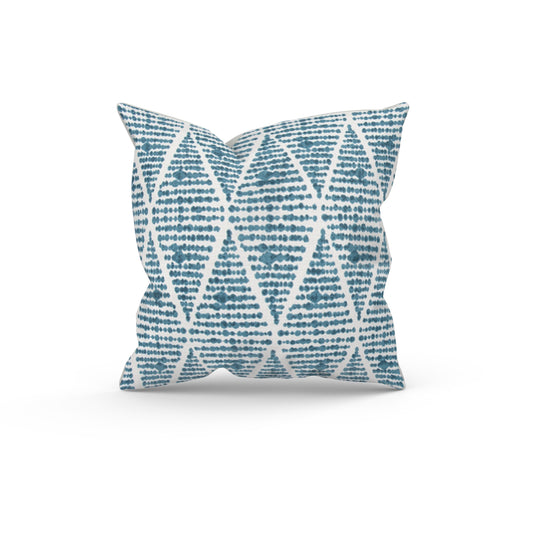 Teal Diamond Outdoor Pillow Cover