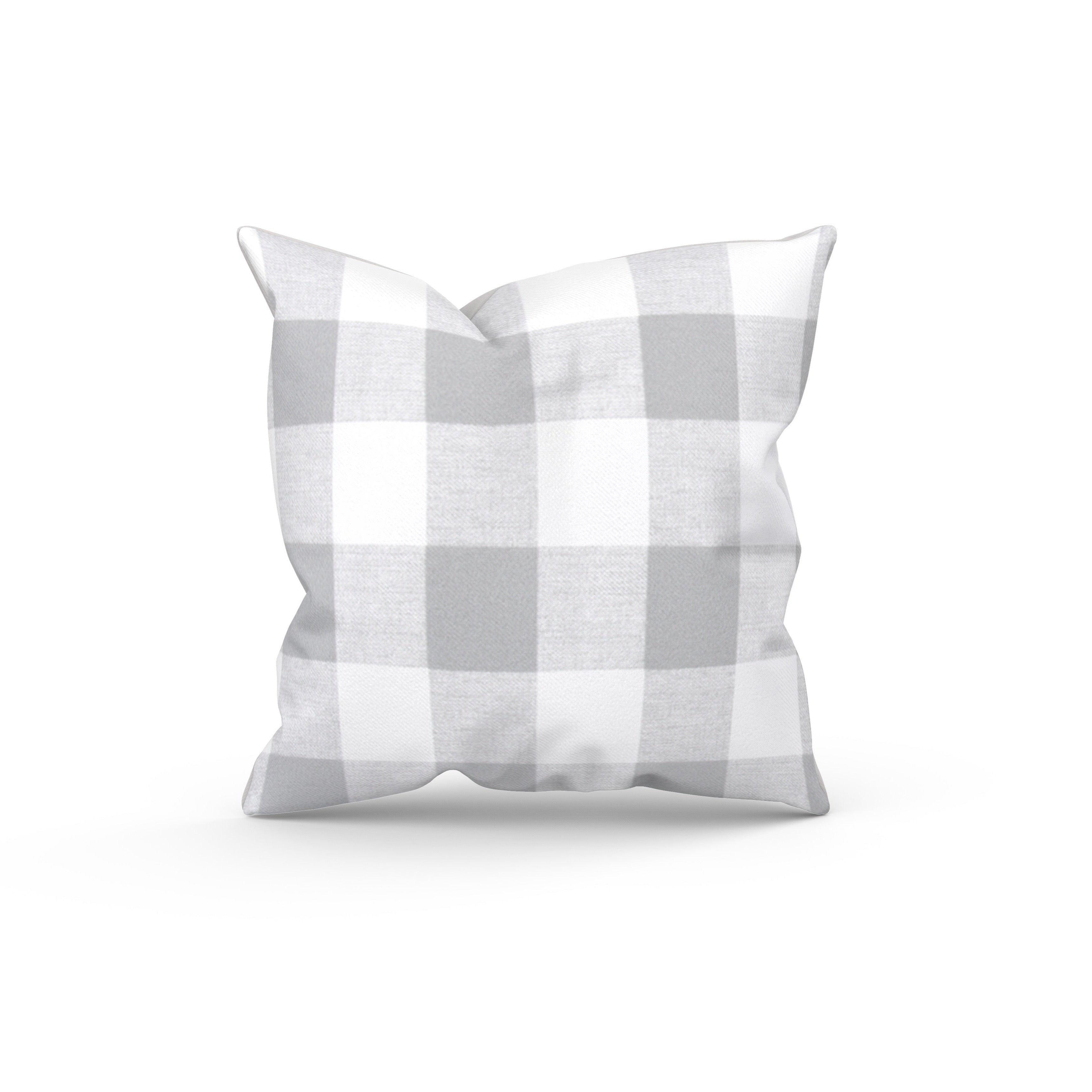 Grey buffalo check pillows best sale