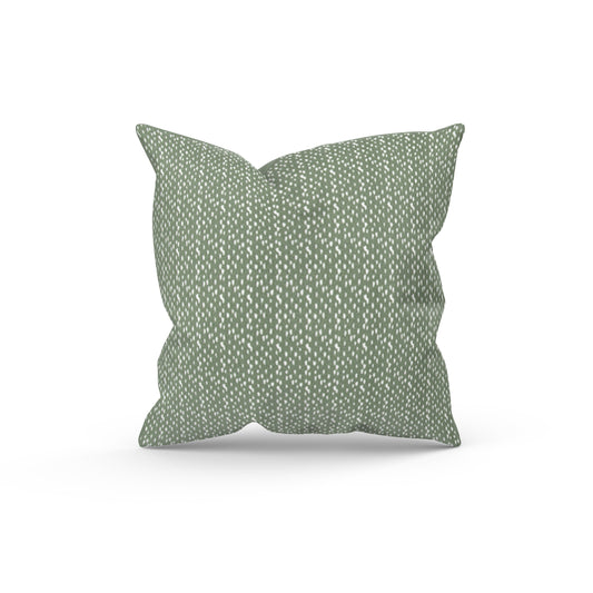 Dusty Green Abstract Pebble Outdoor Pillow Cover