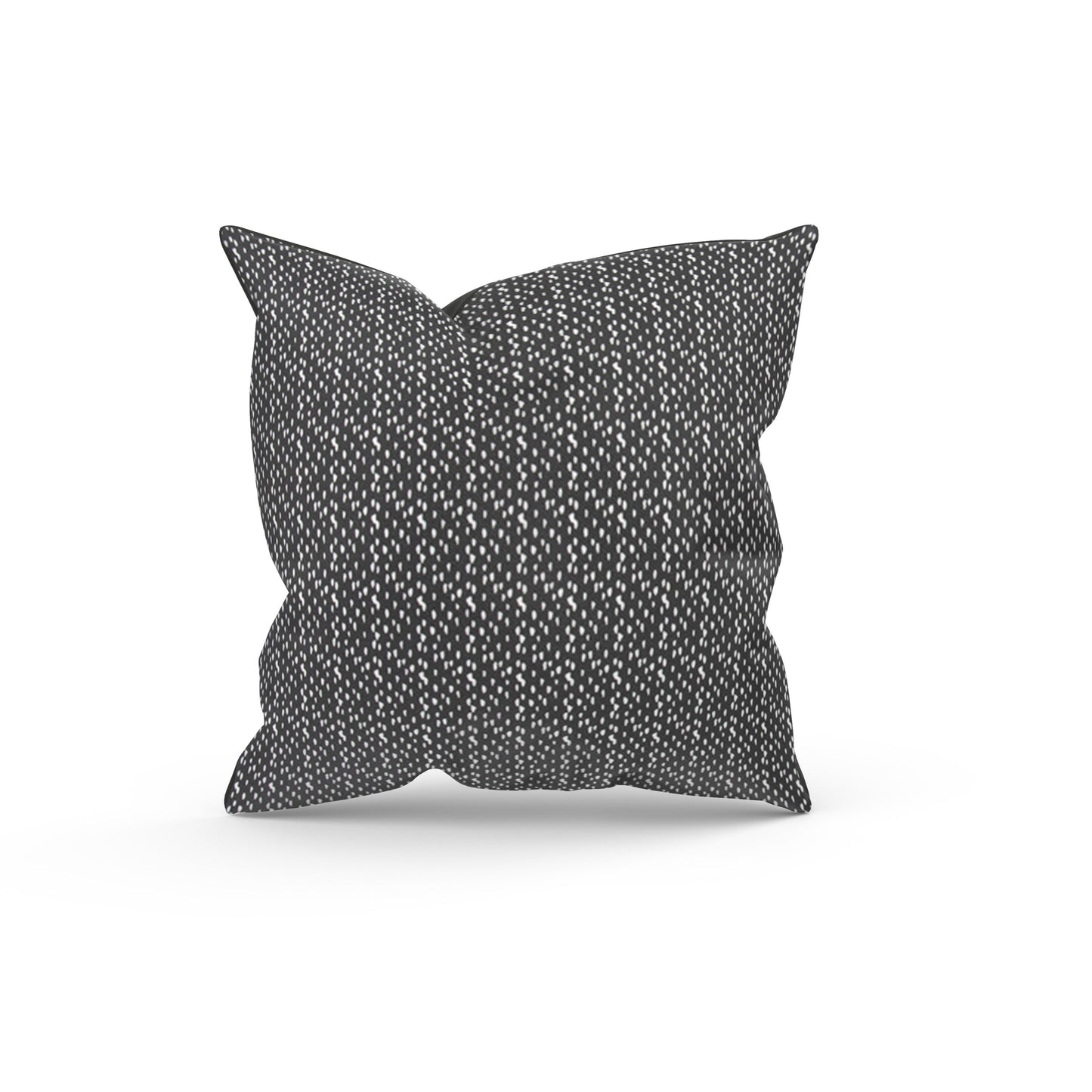 Black Abstract Pebble Inspired Outdoor Pillow Cover