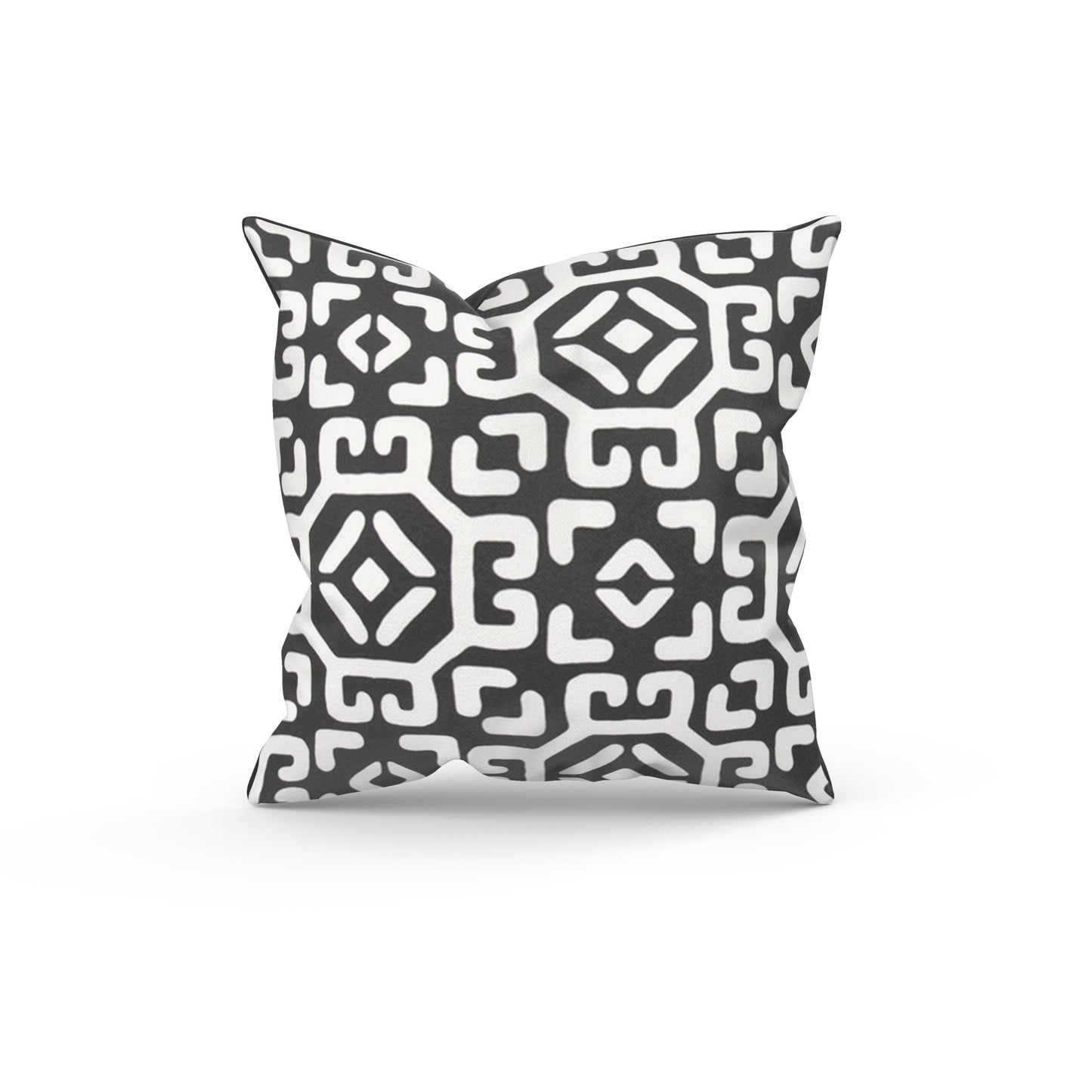 Black and White Abstract Gate Outdoor Pillow Cover