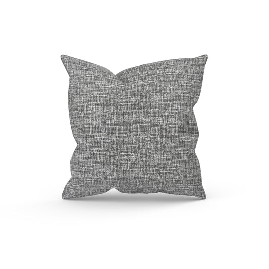 Black Semi-Solid Outdoor Pillow Cover