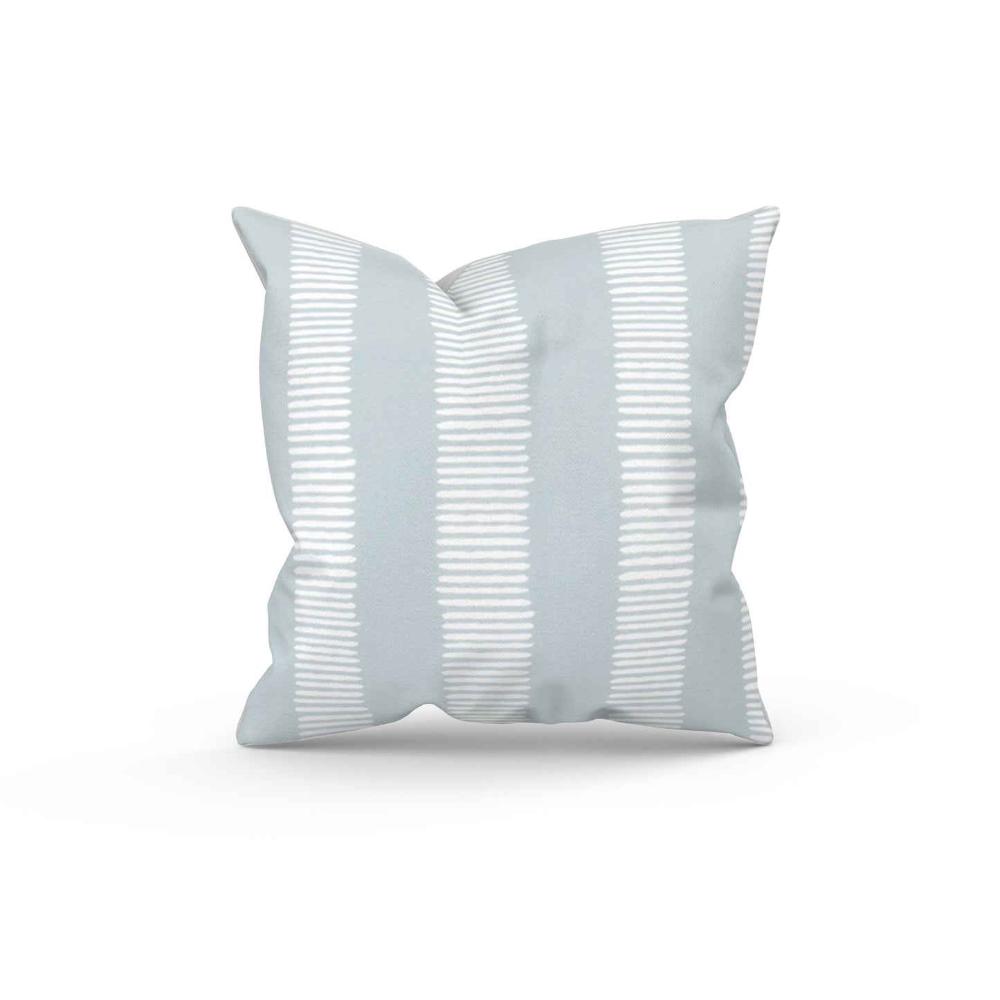 Light Blue Abstract Striped Outdoor Pillow Cover