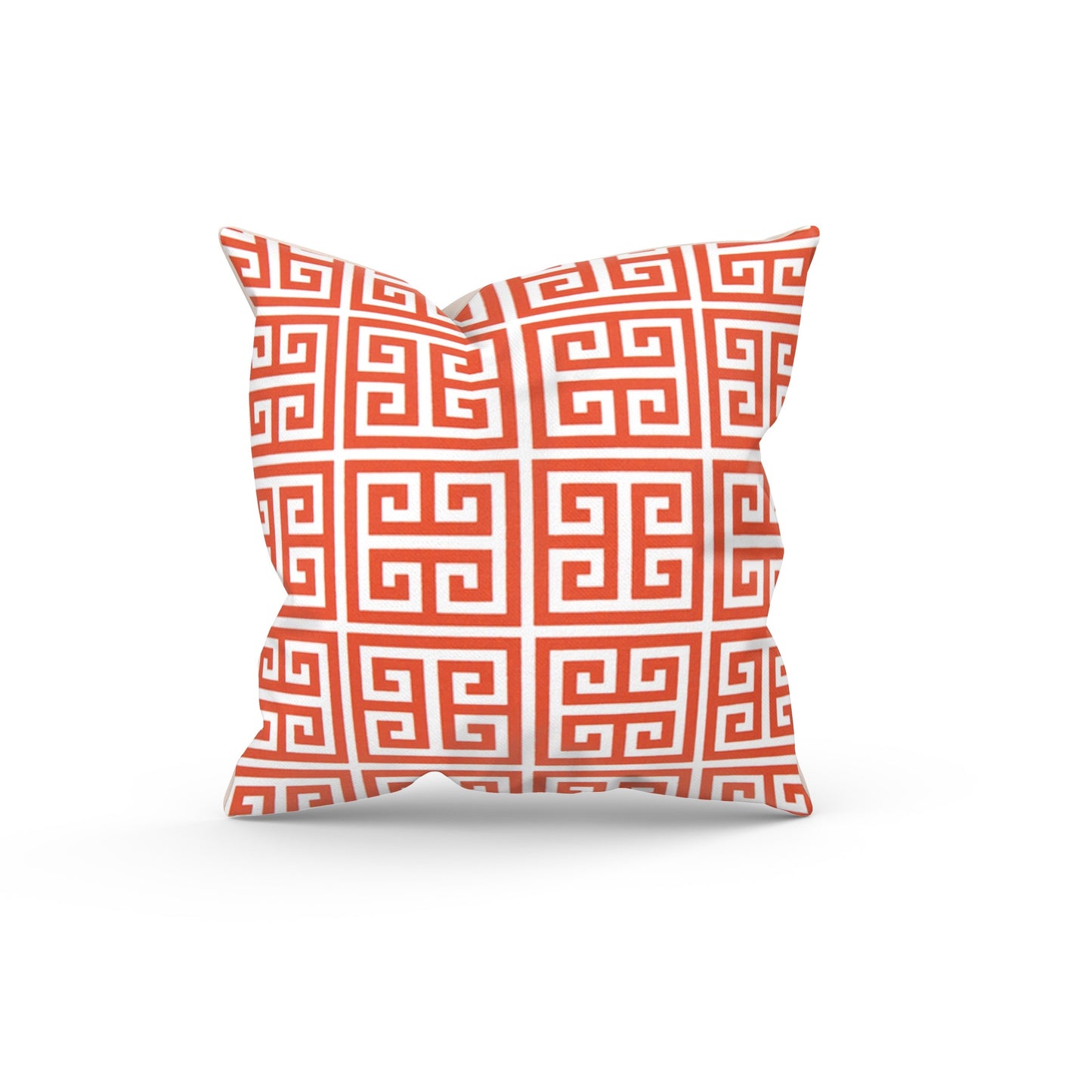 Orange Abstract Maze Outdoor Pillow Cover