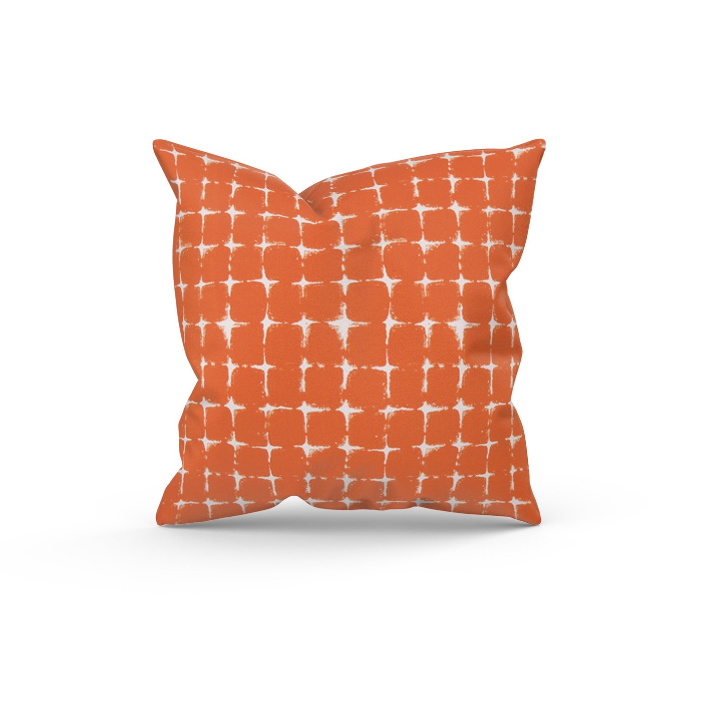 Orange Abstract Cross Outdoor Pillow Cover