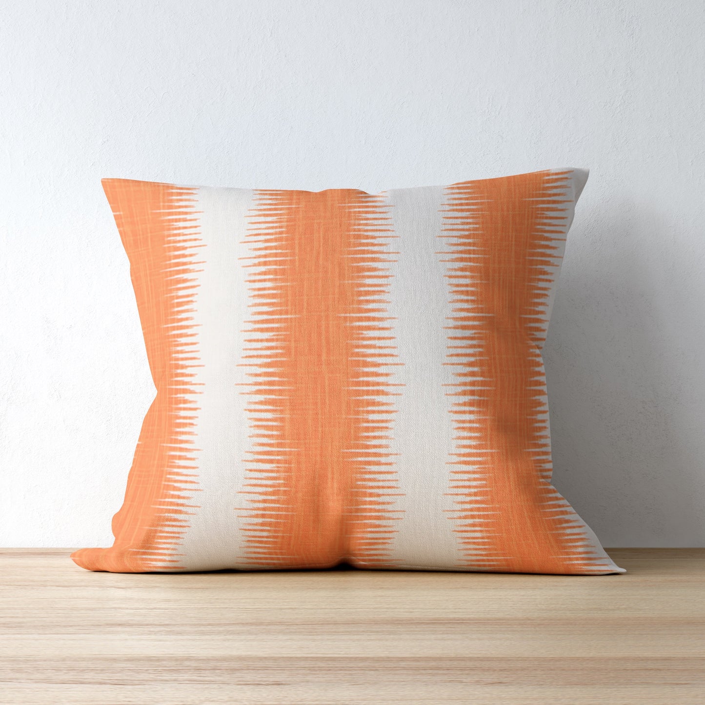 Orange Abstract Striped Pillow Cover