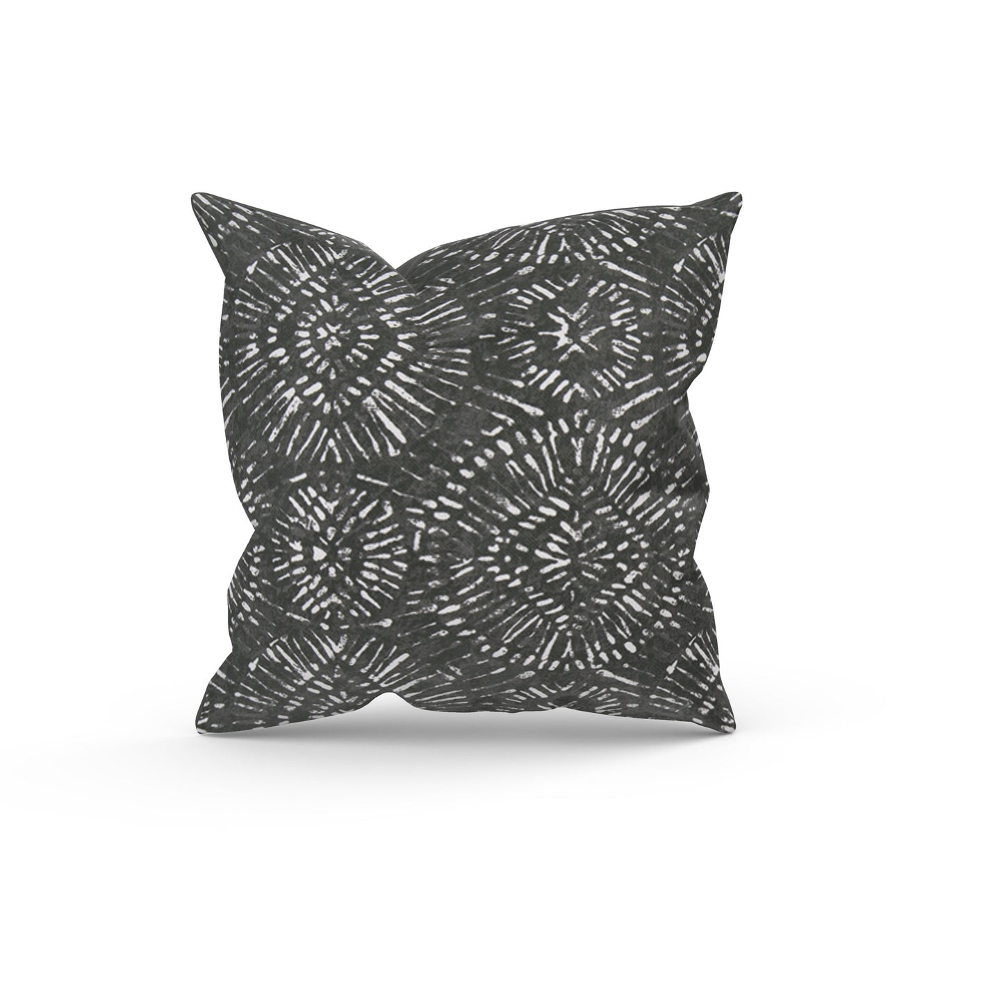 Black Borneo Pillow Cover for Outdoor Living Spaces